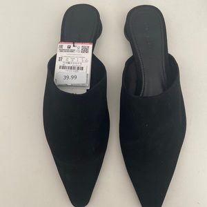 Zara Black Mules